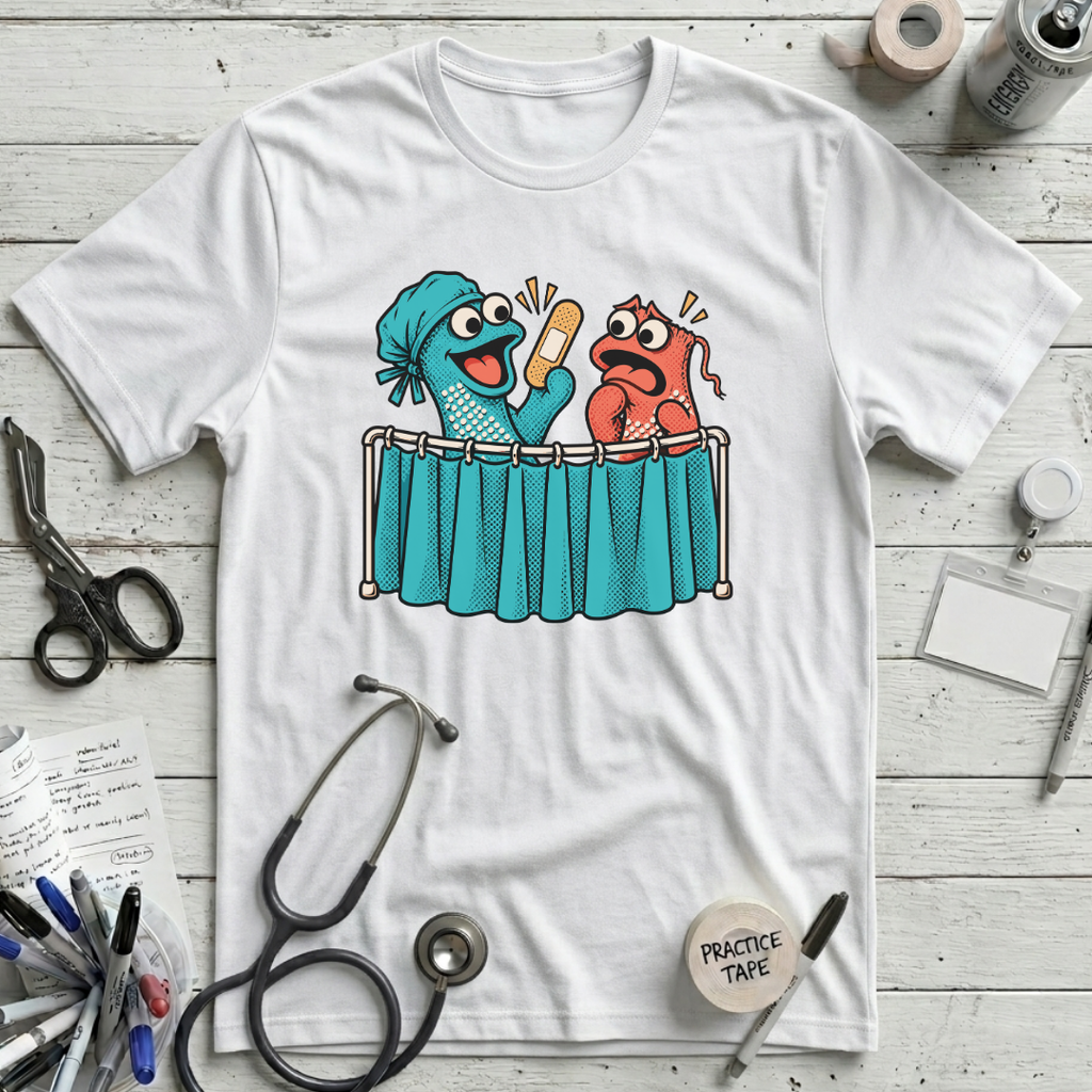 Hospital Sock Puppet Theater T-Shirt
