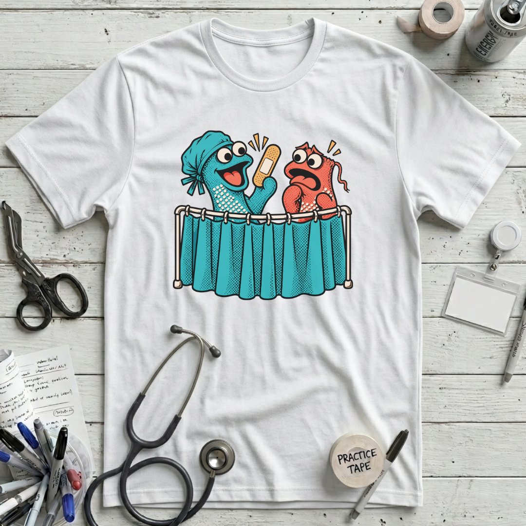 Hospital Sock Puppet Theater T-Shirt