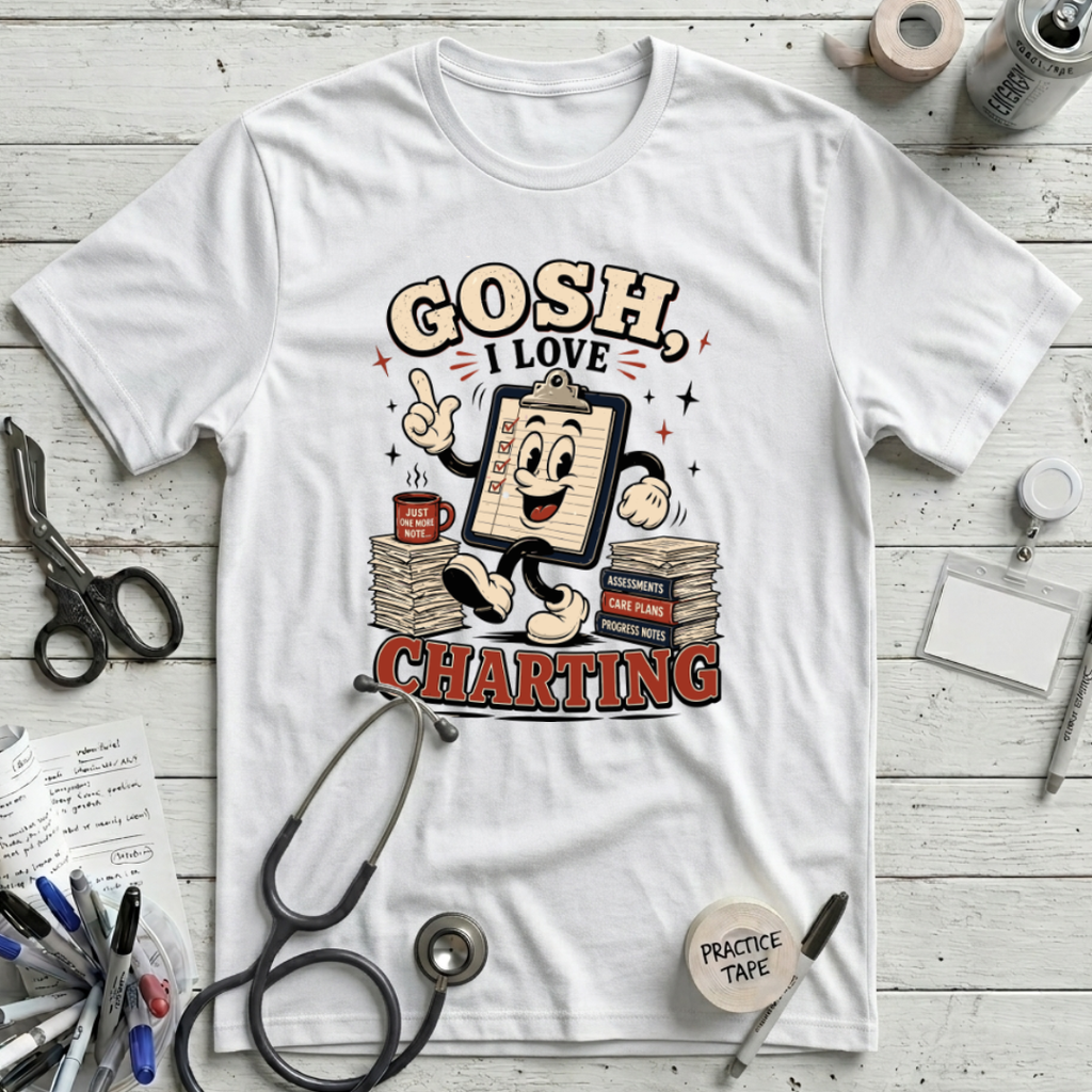 I Love Charting T-Shirt