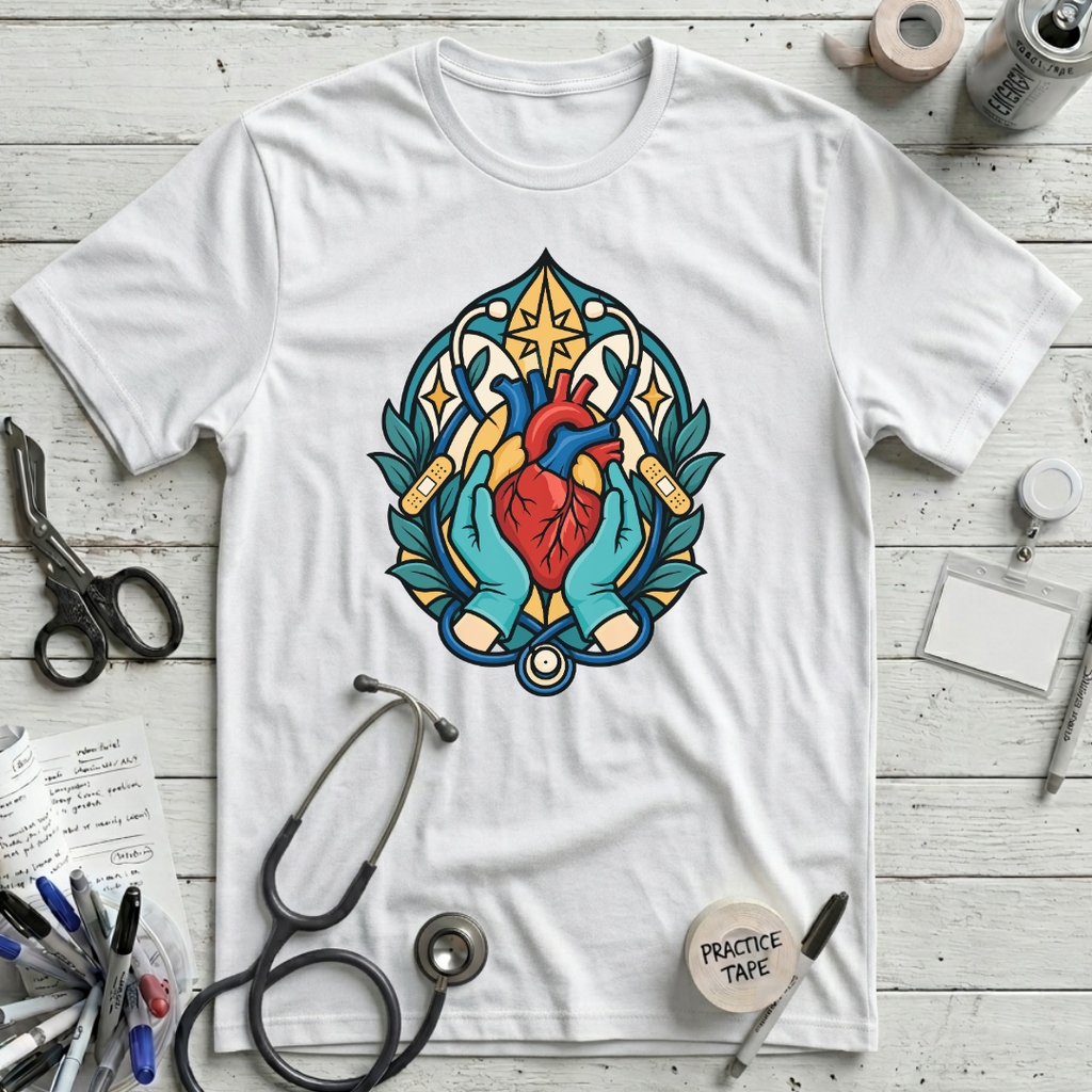 Stained-Glass Healing Hands T-Shirt