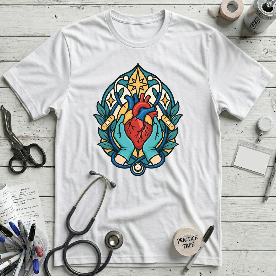 Stained-Glass Healing Hands T-Shirt
