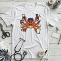 Busy Nurse Crab T-Shirt - White