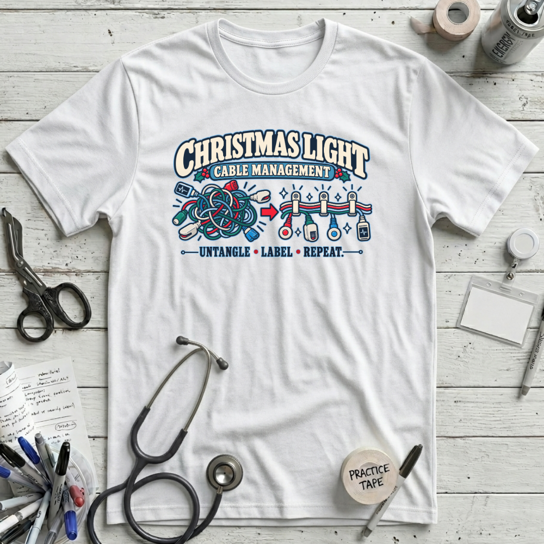 Christmas Cable Management T-Shirt