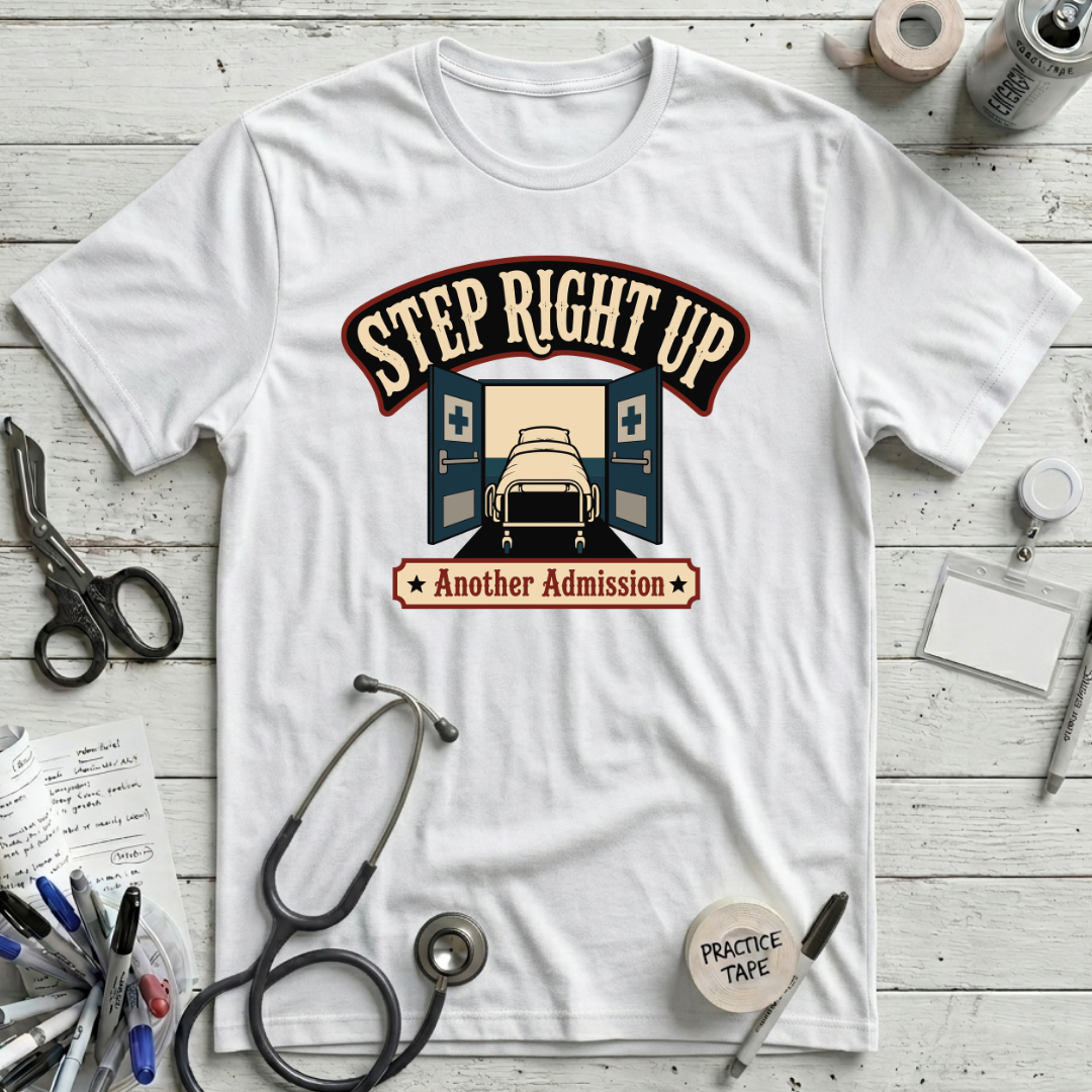 Step Right Up T-Shirt - White