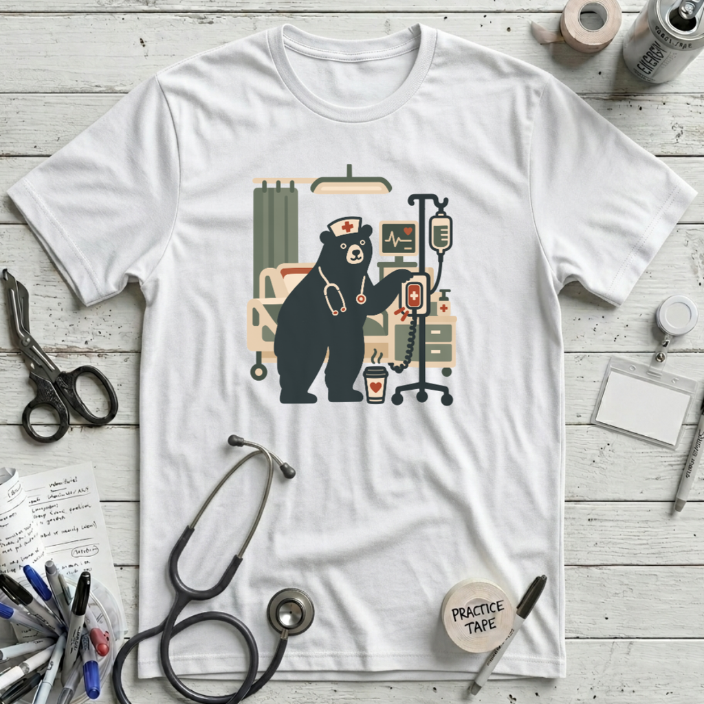 Cozy Bear Nurse T-Shirt