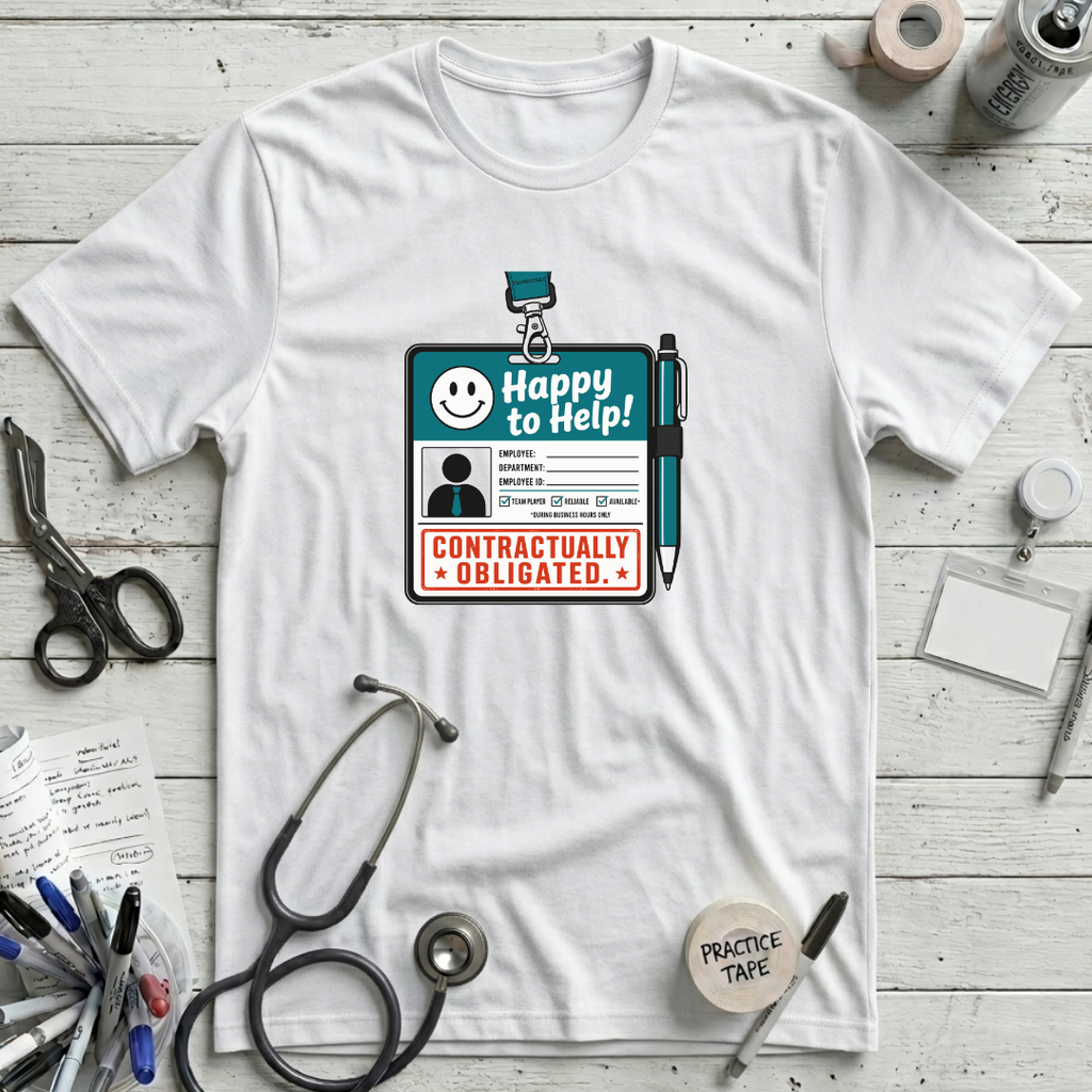 Happy to Help T-Shirt - White