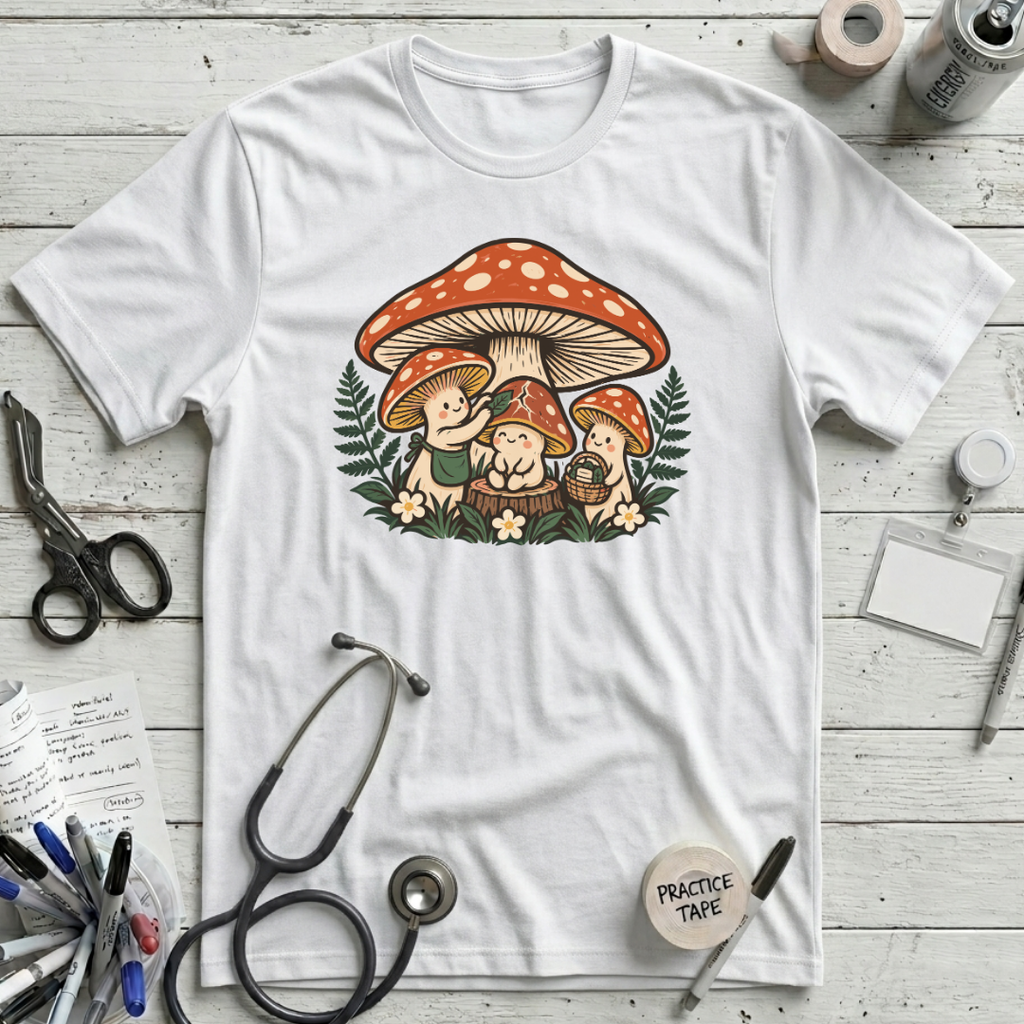 Mushroom Nurse Care T-Shirt