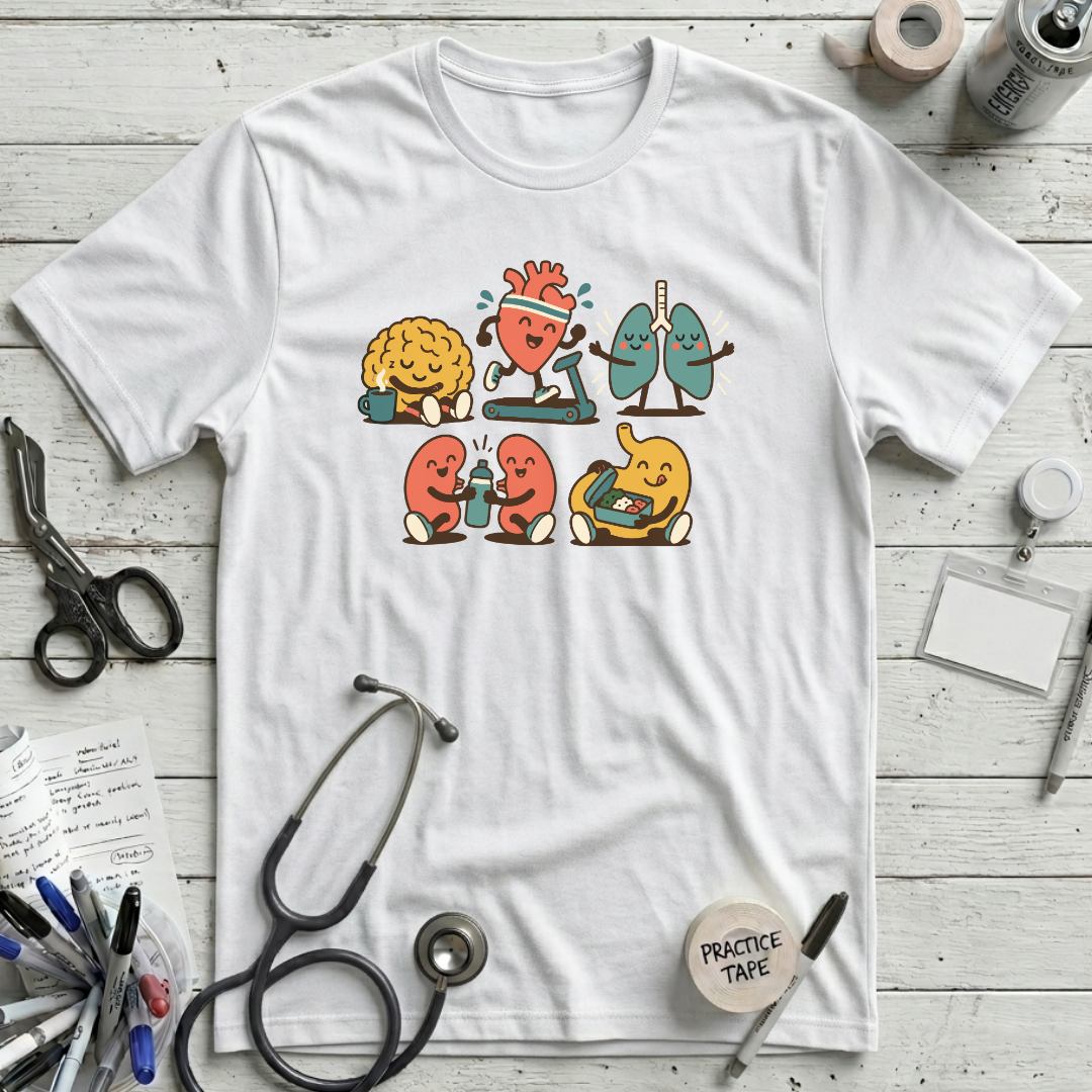 Organ Wellness Crew T-Shirt - White