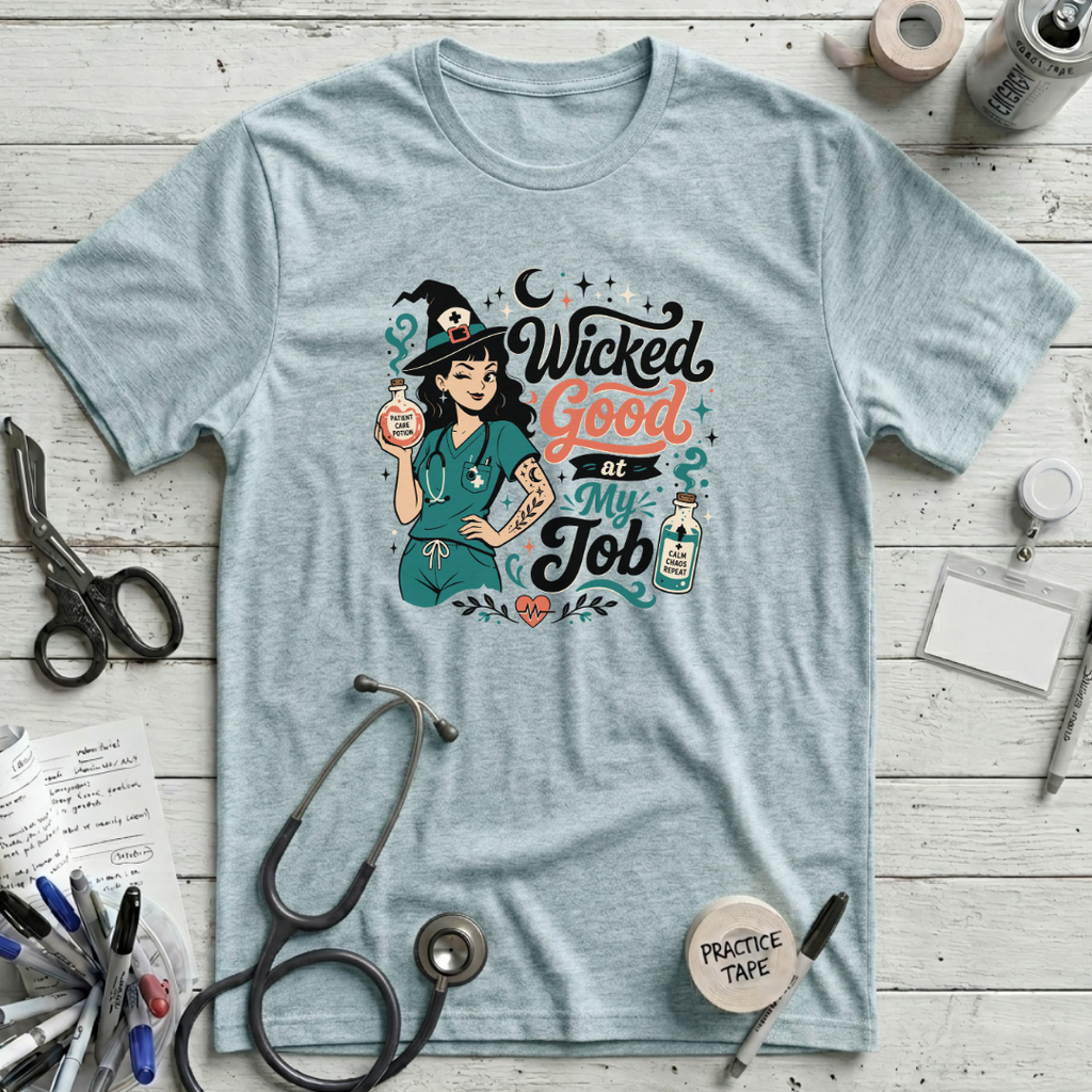 Wicked Good T-Shirt - Heather Prism Ice Blue