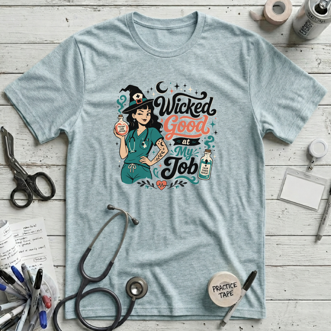 Wicked Good T-Shirt - Heather Prism Ice Blue