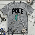 Working the Pole T-Shirt - Athletic Heather