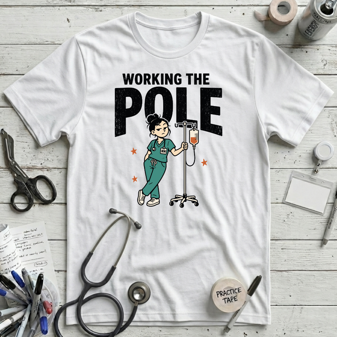 Working the Pole T-Shirt - White