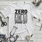 Zero Spoons Left T-Shirt - White