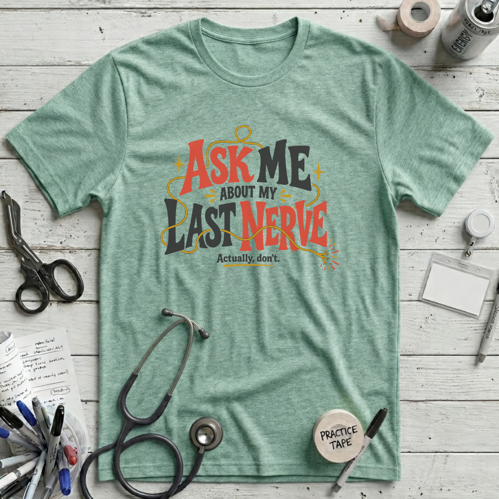 Ask Me T-Shirt - Heather Prism Mint