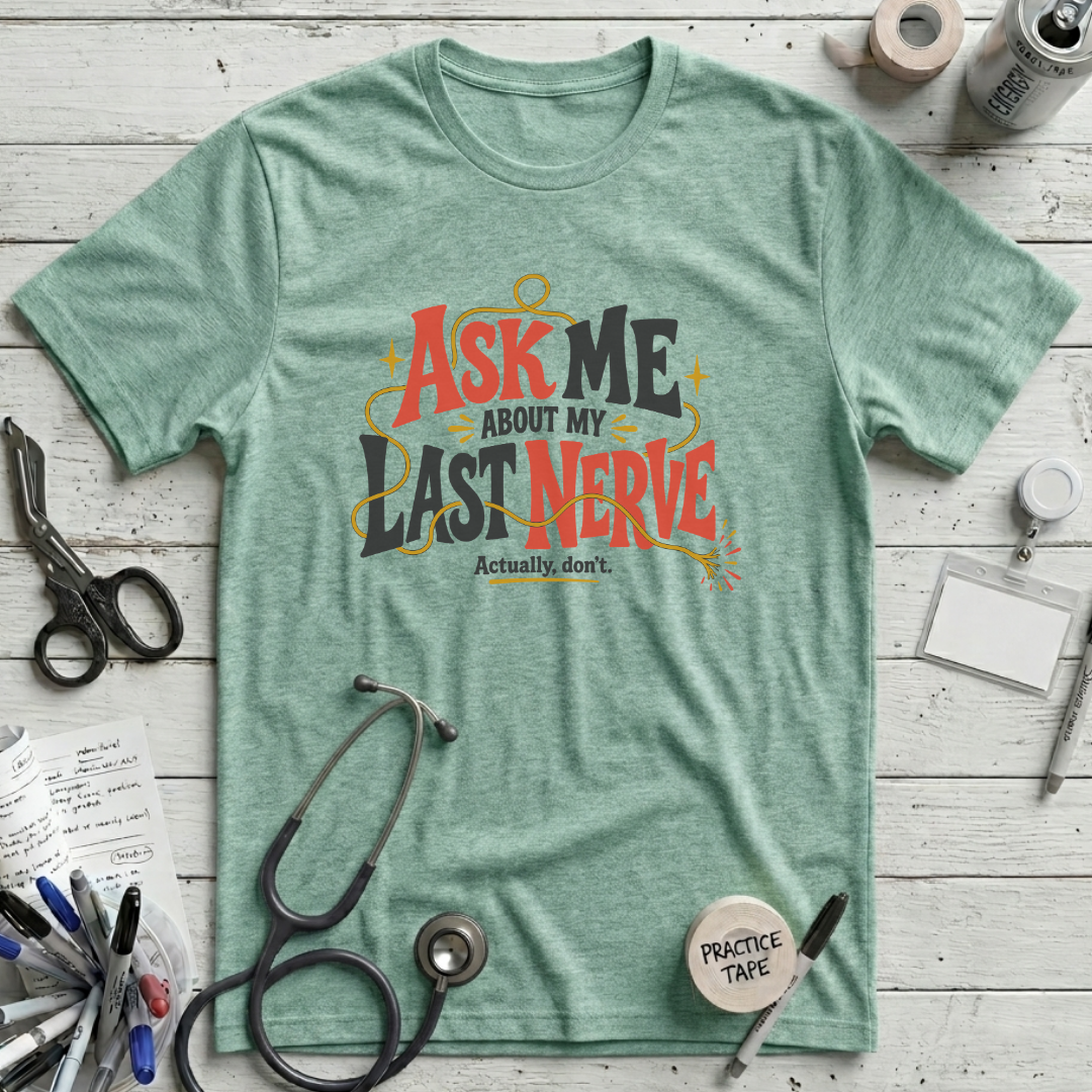 Ask Me T-Shirt - Heather Prism Mint