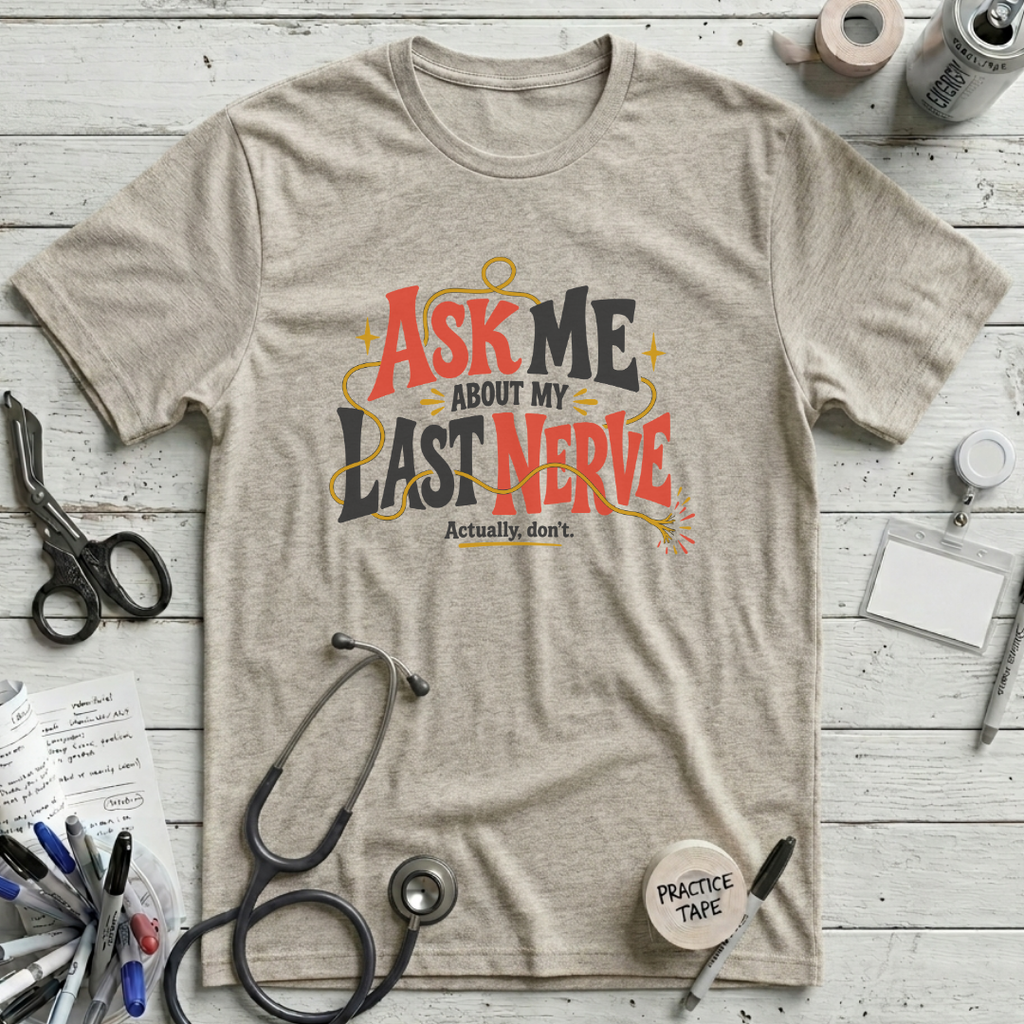 Ask Me T-Shirt - Heather Prism Natural