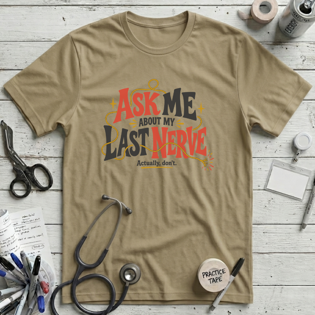 Ask Me T-Shirt - Tan