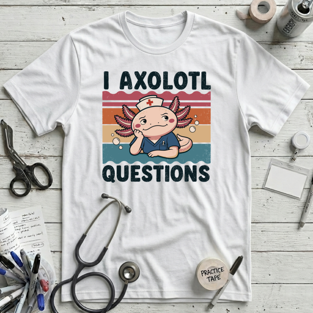 Axolotl Questions T-Shirt - White