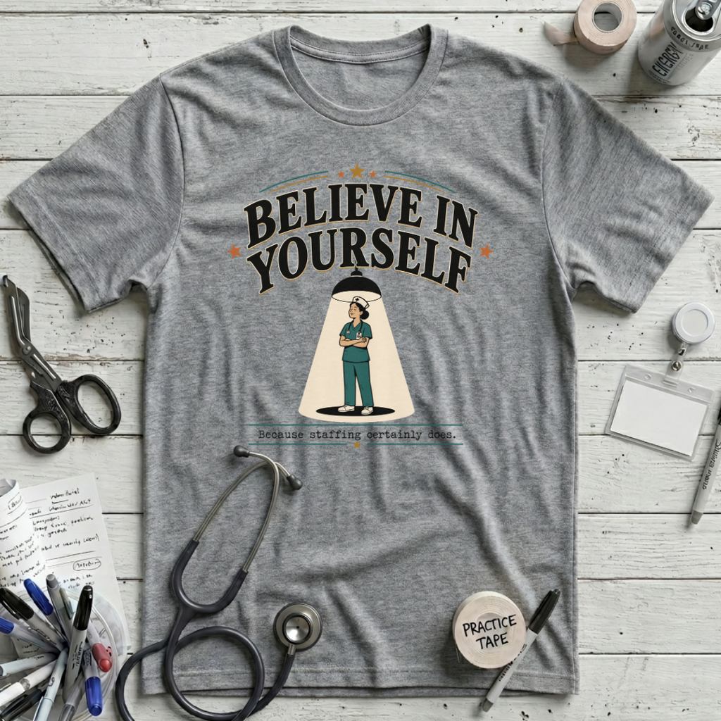 Believe in Yourself T-Shirt - Athletic Heather