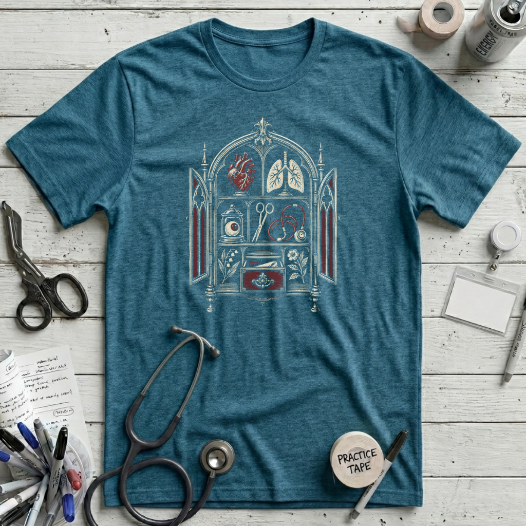 Cabinet of Curiosities T-Shirt – Deep Teal