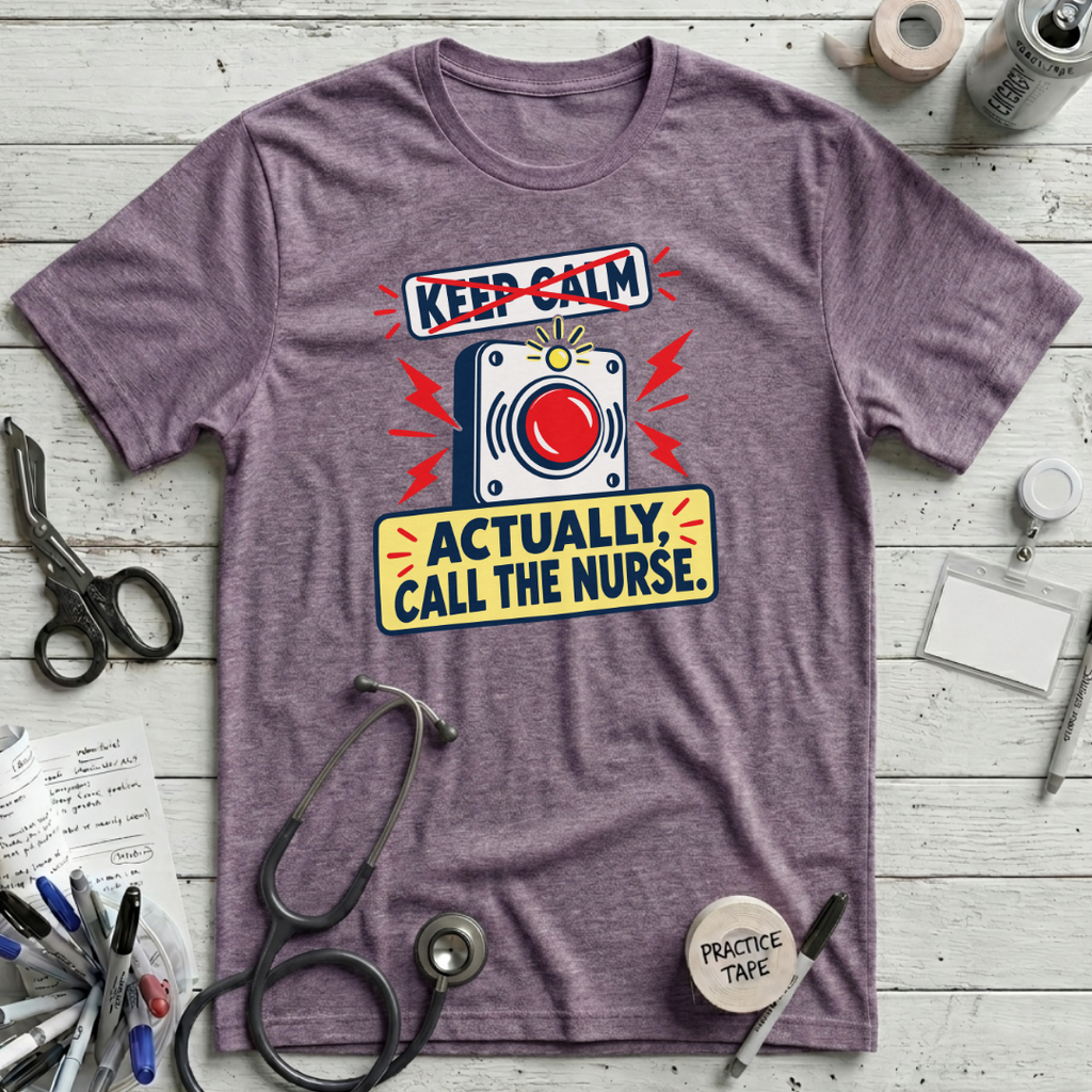 Call the Nurse T-Shirt - Heather Purple