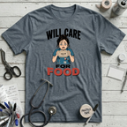Care for Food T-Shirt - Heather Slate