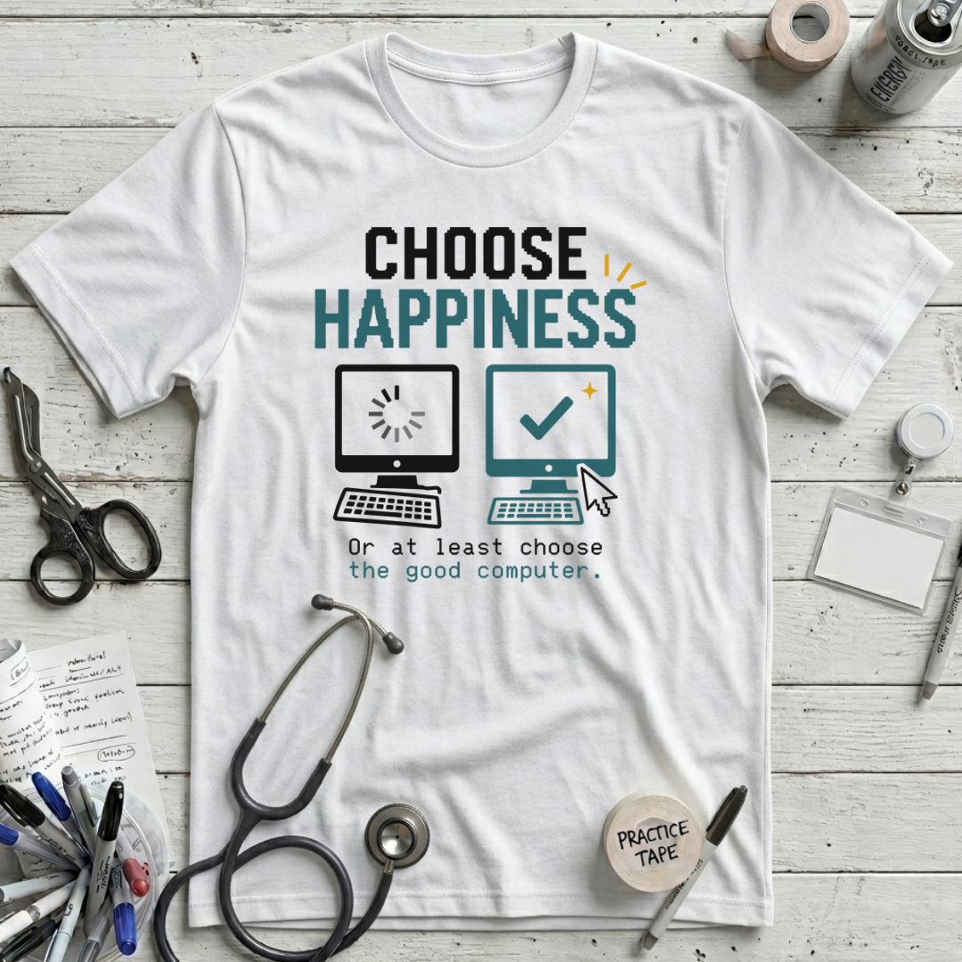 Choose Happiness T-Shirt - White