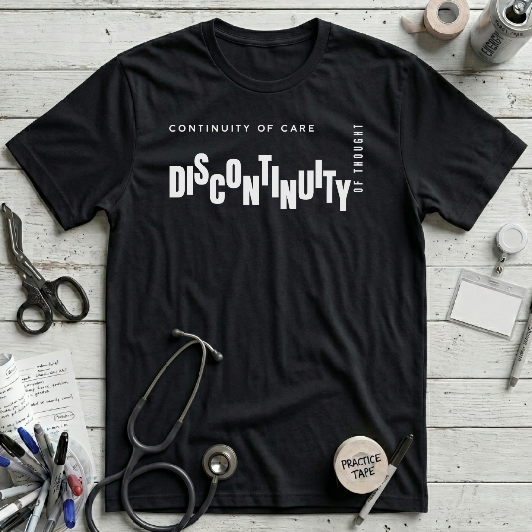 Continuity and Discontinuity T-Shirt – Black