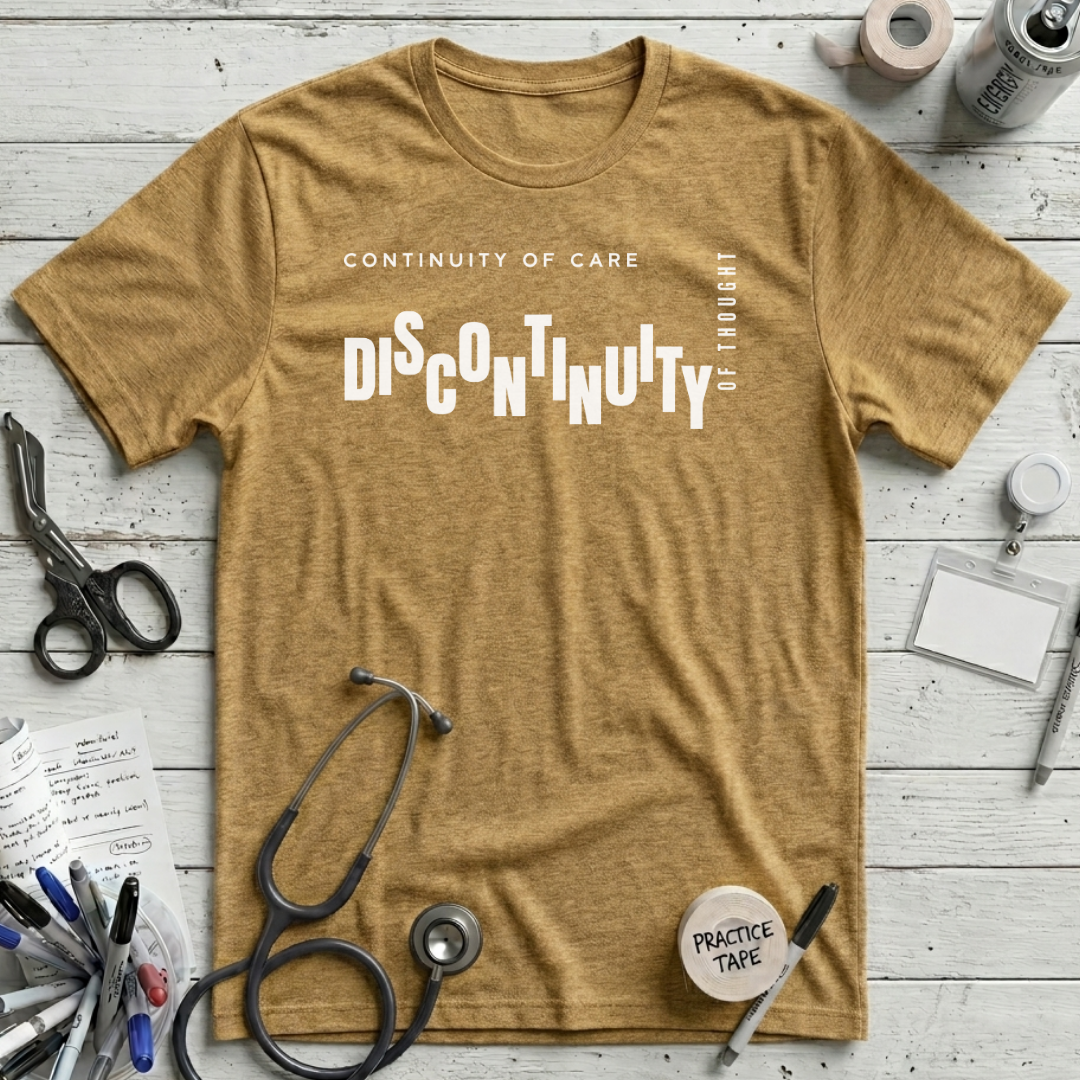 Continuity and Discontinuity T-Shirt – Heather Mustard