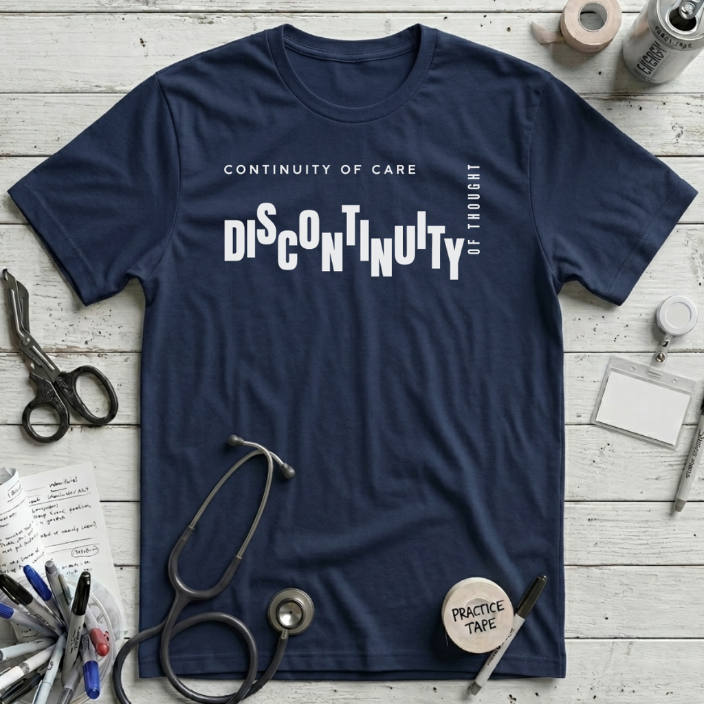 Continuity and Discontinuity T-Shirt – Navy