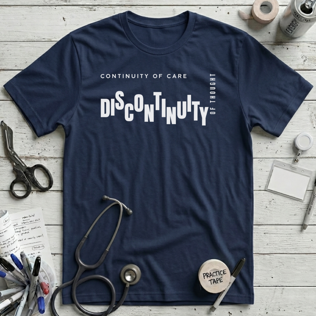 Continuity and Discontinuity T-Shirt – Navy