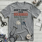 Count Discharges T-Shirt - Athletic Heather