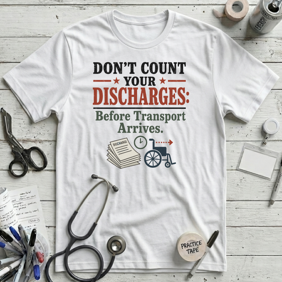 Count Discharges T-Shirt - White