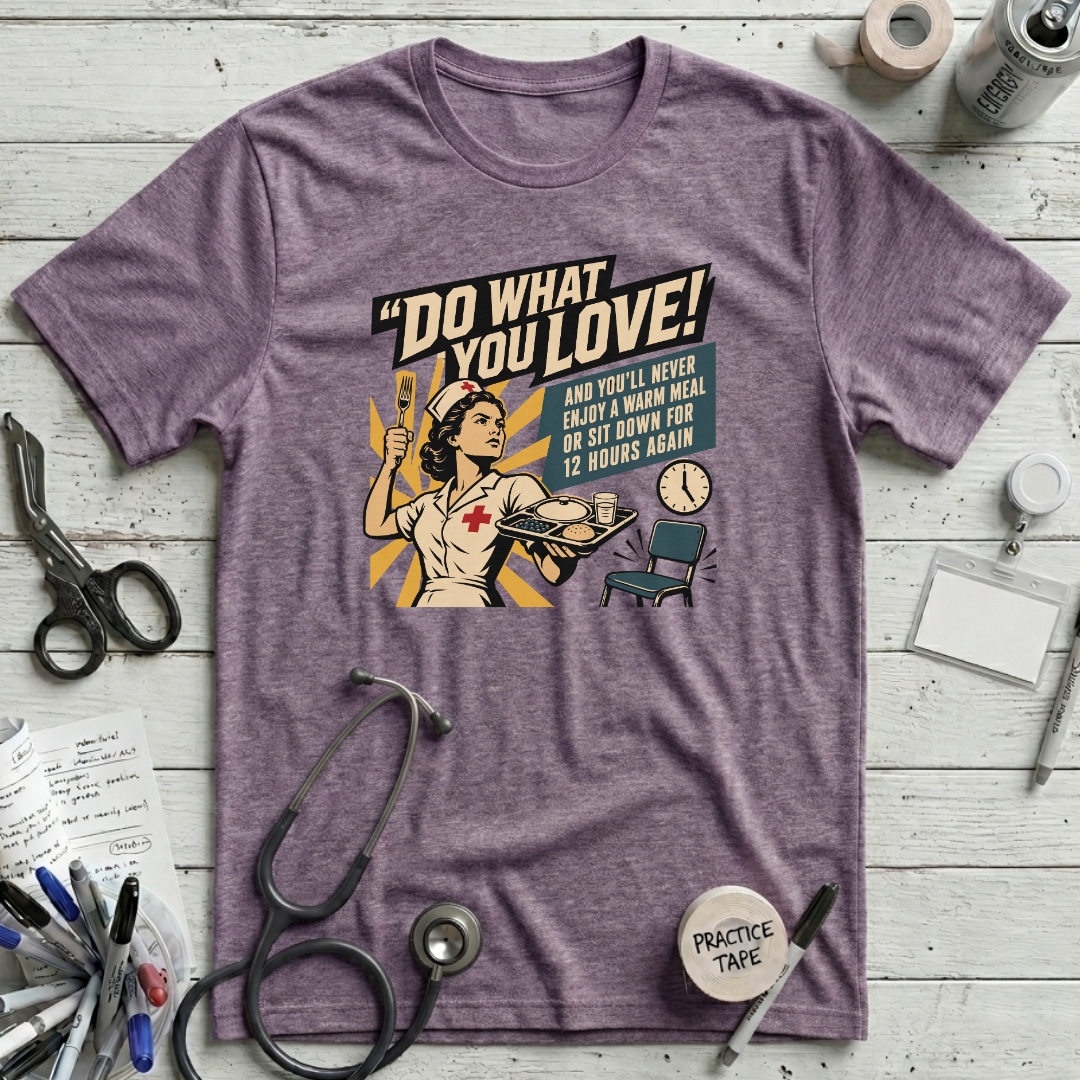 Do What You Love T-Shirt - Heather Purple