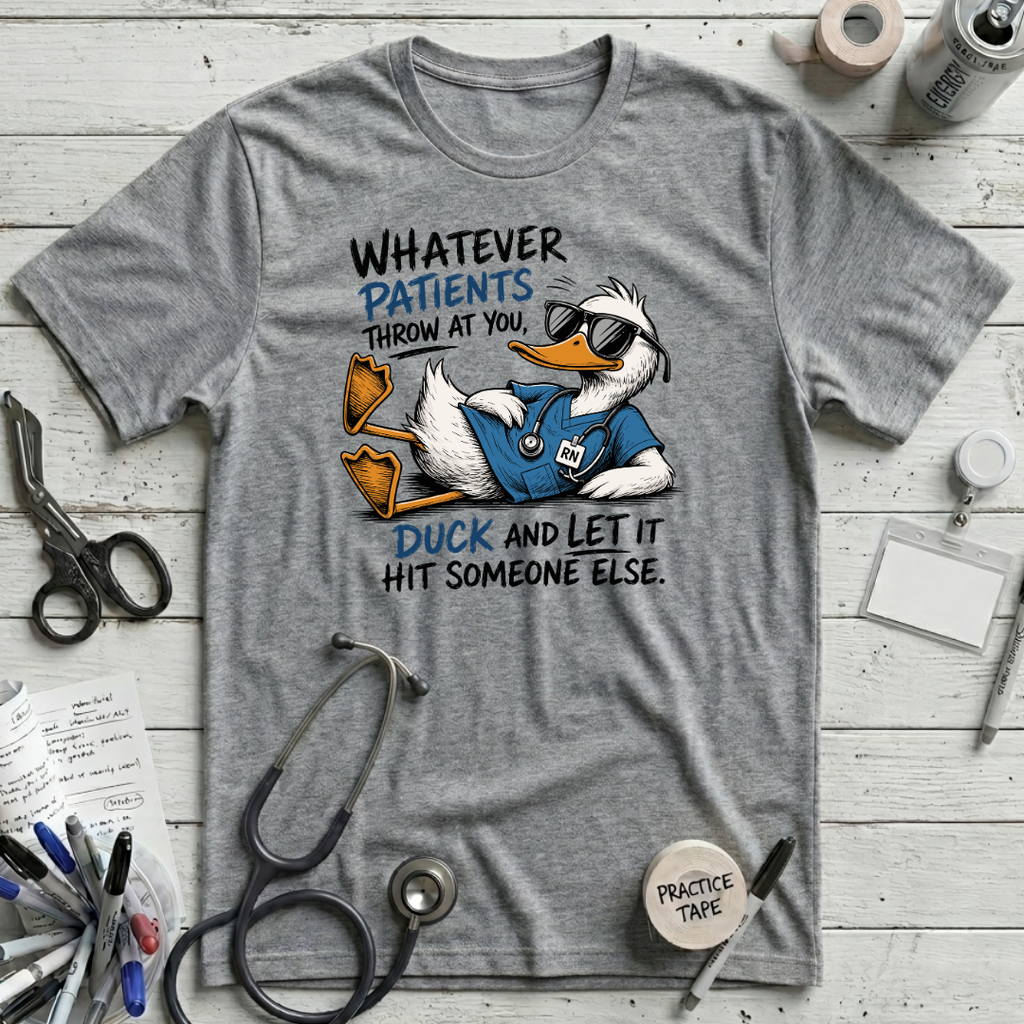 Duck! T-Shirt - Athletic Heather