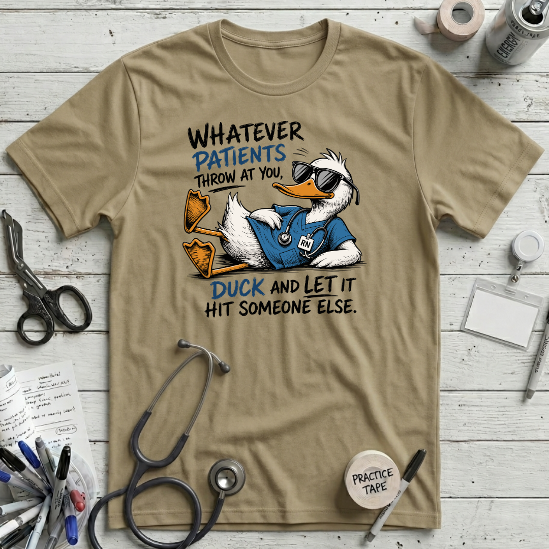 Duck! T-Shirt - Tan