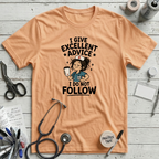 Excellent Advice T-Shirt - Peach
