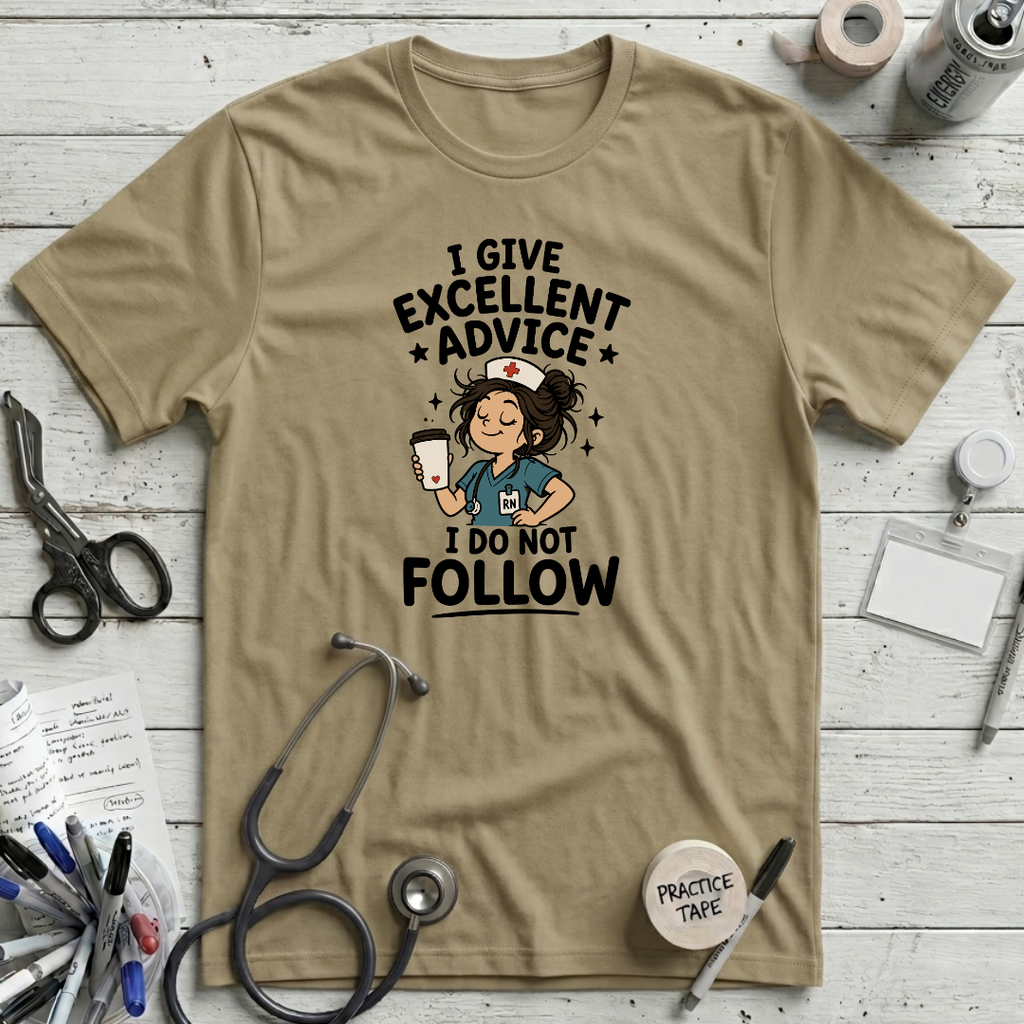 Excellent Advice T-Shirt - Tan