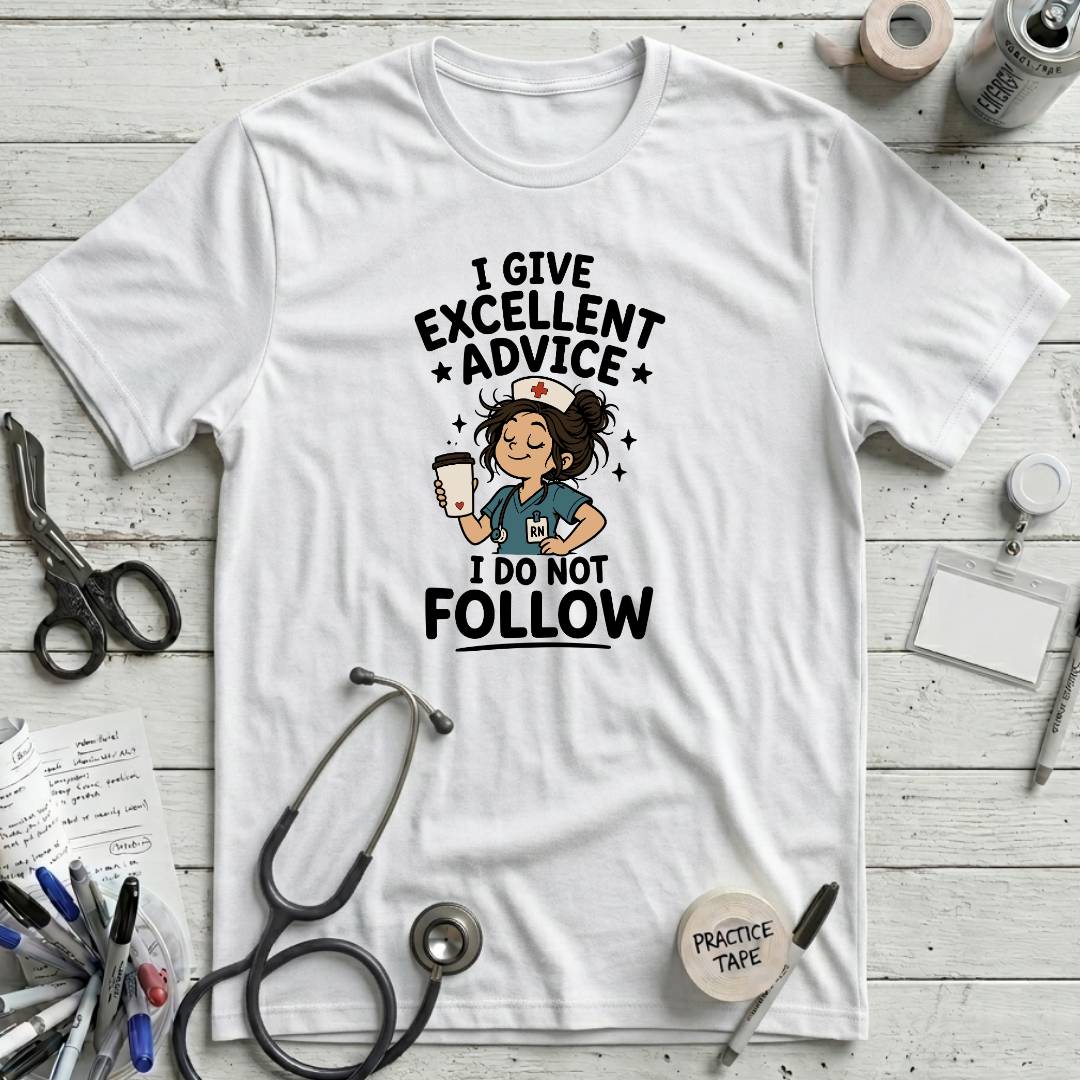 Excellent Advice T-Shirt - White