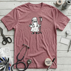Ghost of Nurses T-Shirt – Heather Raspberry