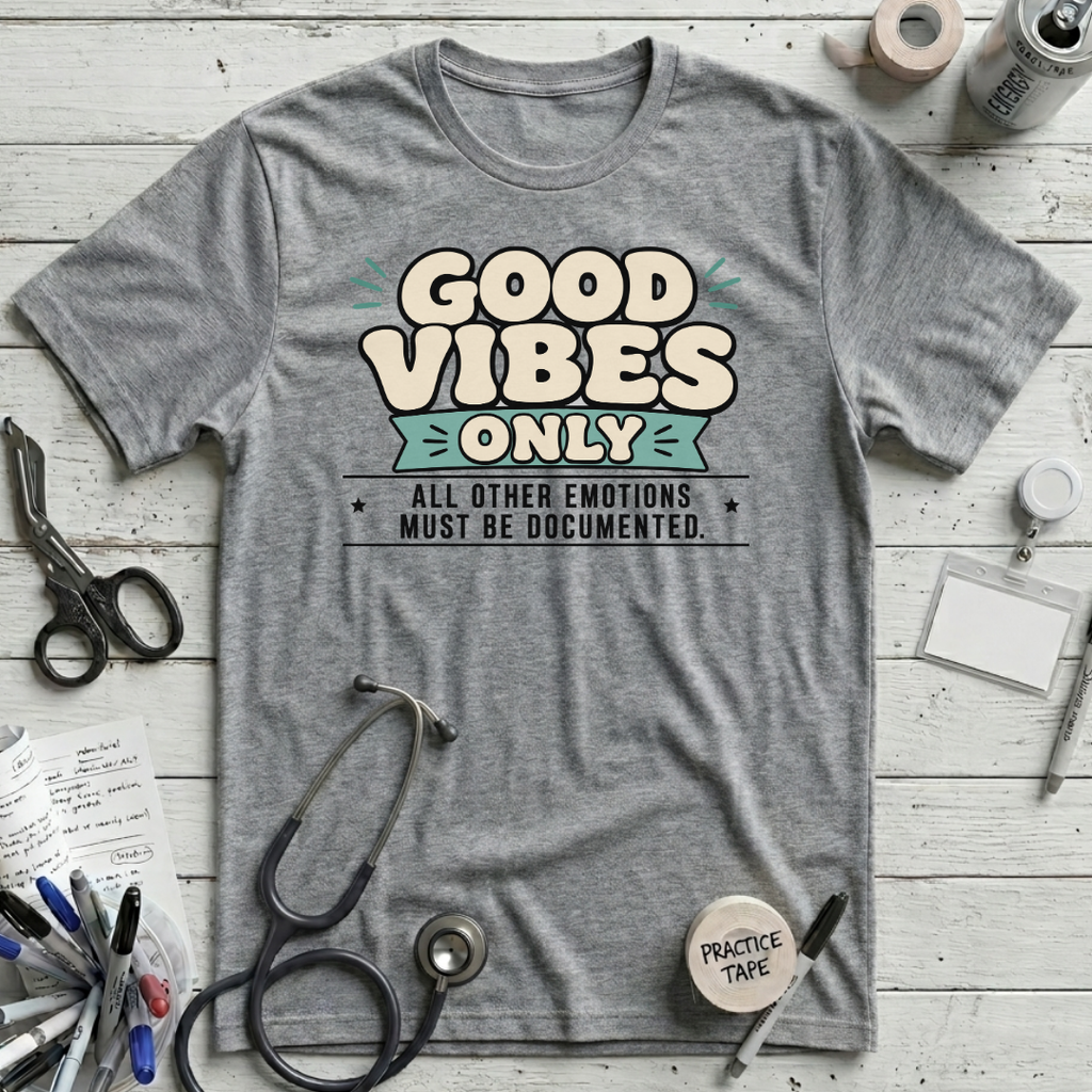 Good Vibes Only T-Shirt - Athletic Heather