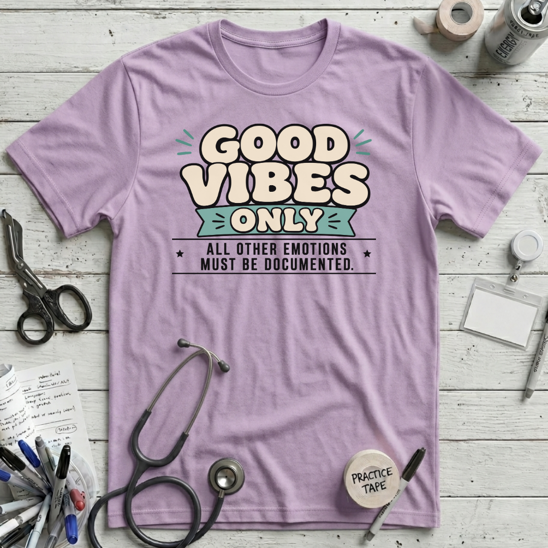 Good Vibes Only T-Shirt - Lilac