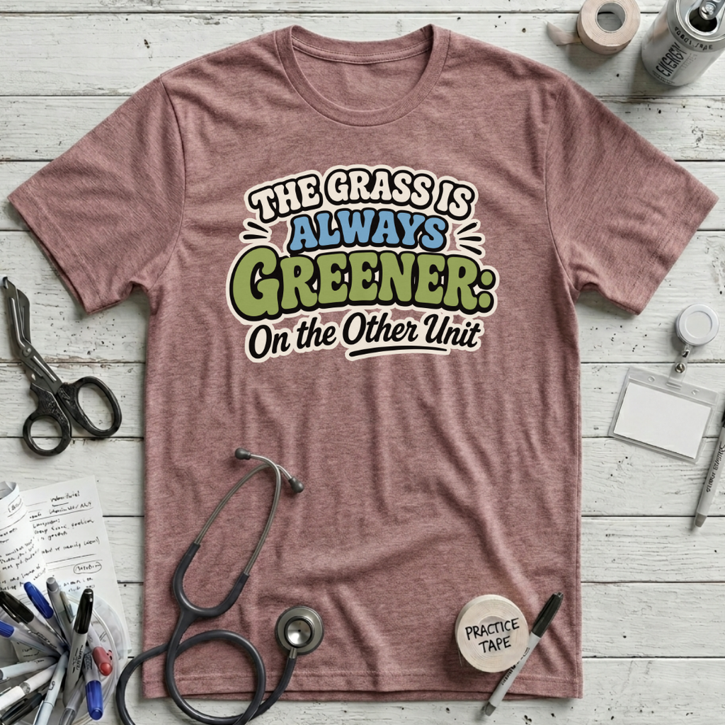 Grass is Greener T-Shirt - Heather Mauve