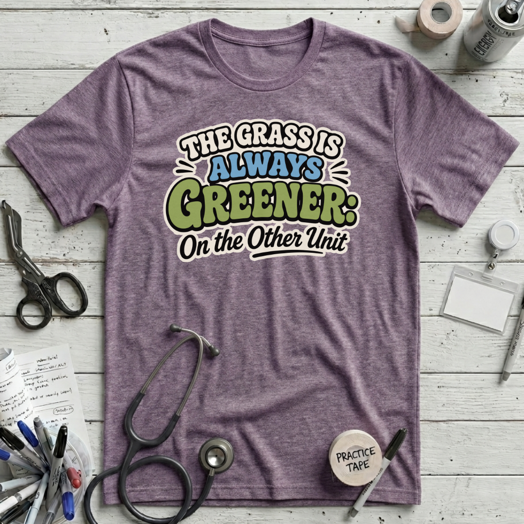 Grass is Greener T-Shirt - Heather Purple