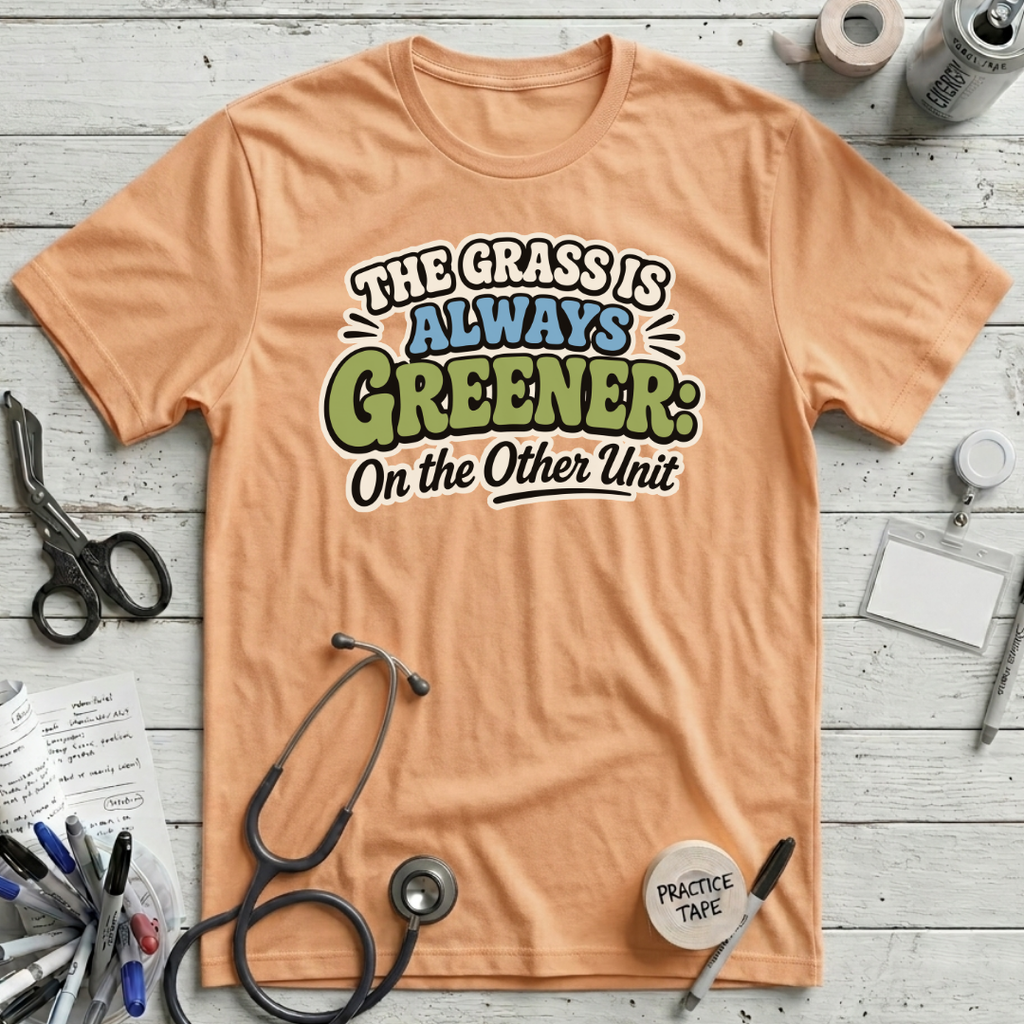 Grass is Greener T-Shirt - Peach