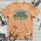 Grass is Greener T-Shirt - Peach