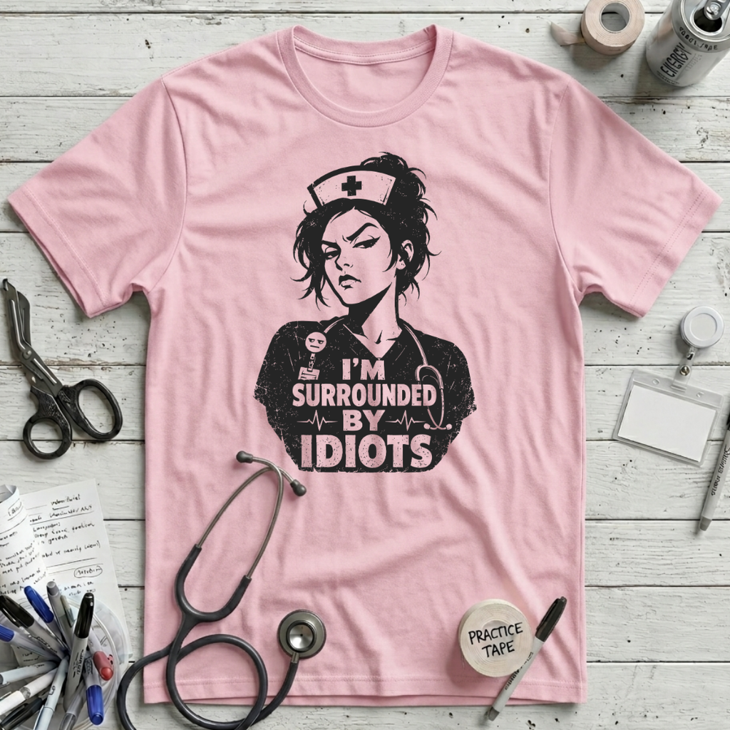 Idiots T-Shirt - Pink