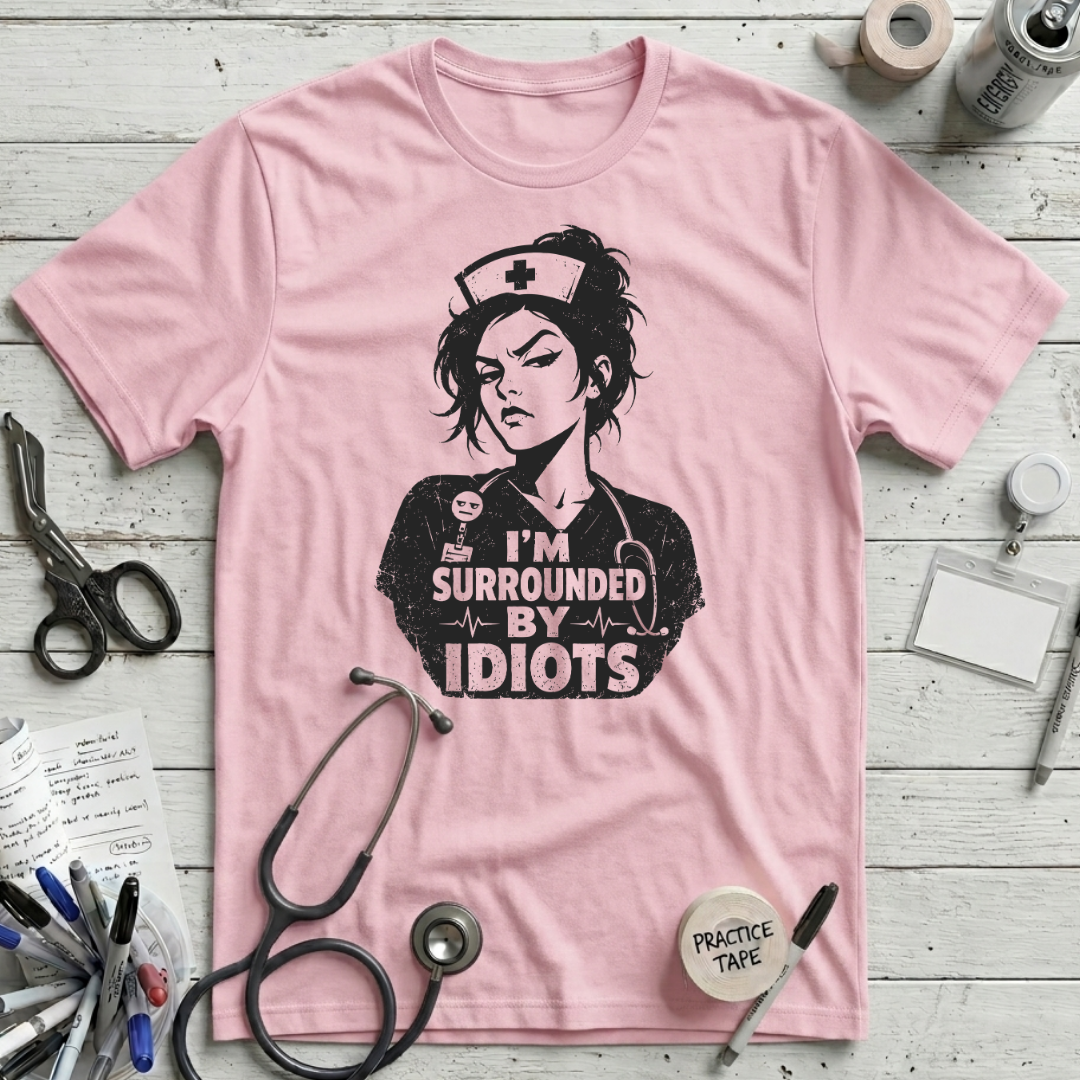 Idiots T-Shirt - Pink
