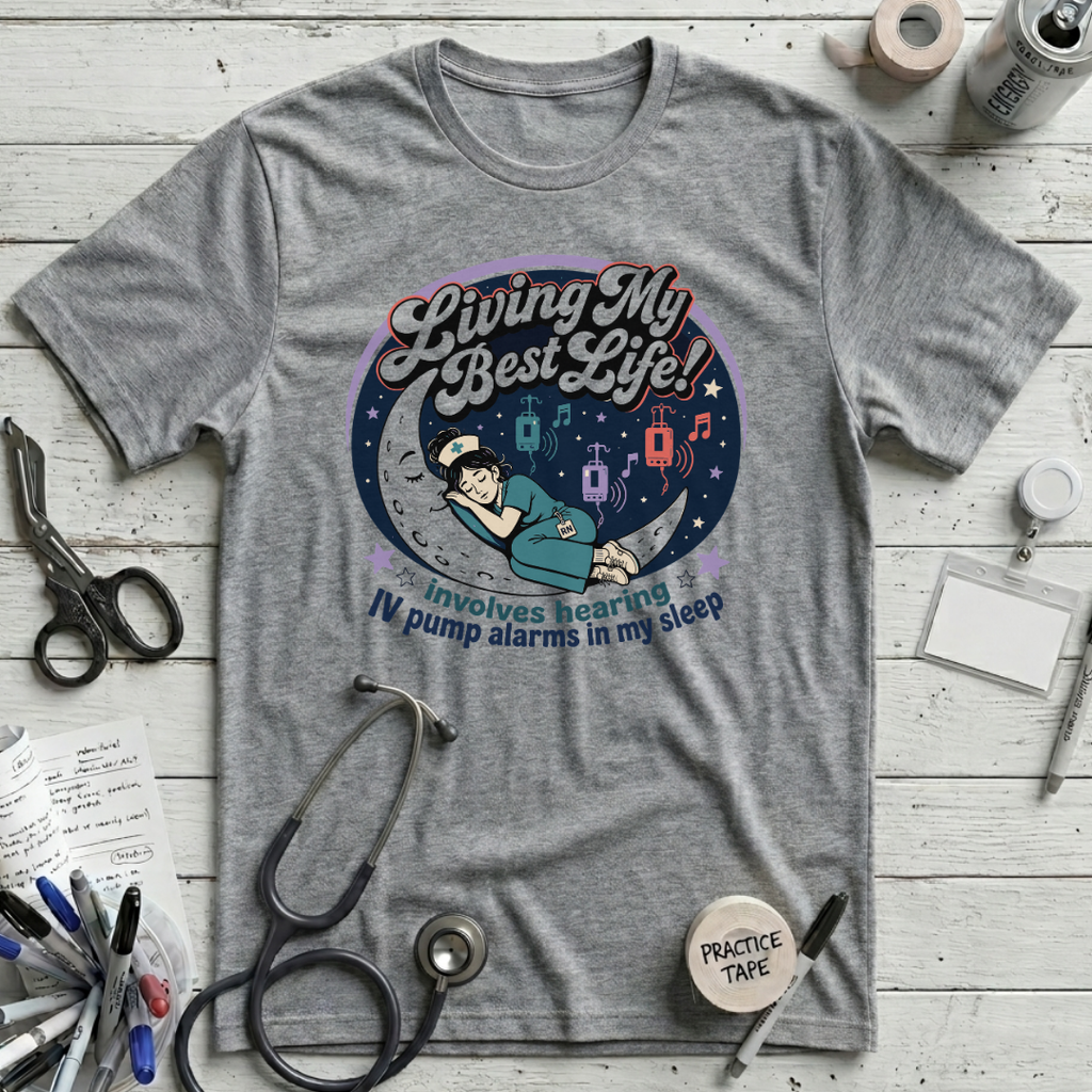 Living My Best Life T-Shirt - Athletic Heather