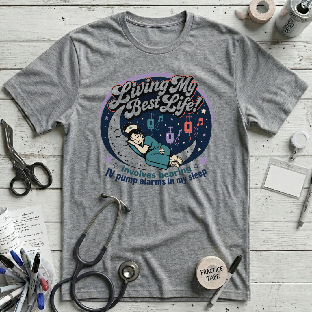 Living My Best Life T-Shirt - Athletic Heather